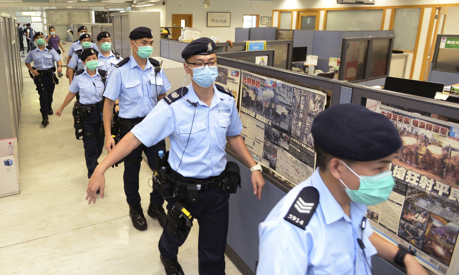Hong Kong media raids and arrests result of new security law